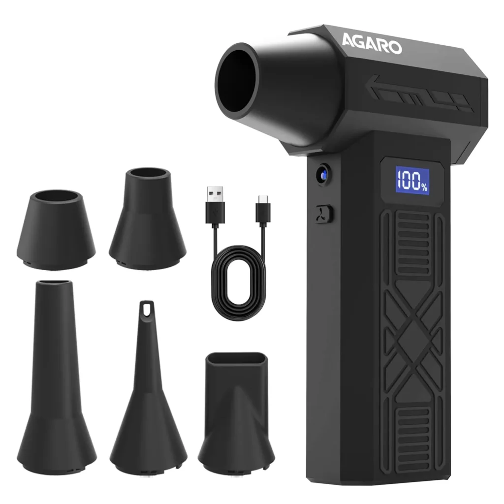 AGARO AD1771 electric air duster and Primate cordless blower for laptop cleaning