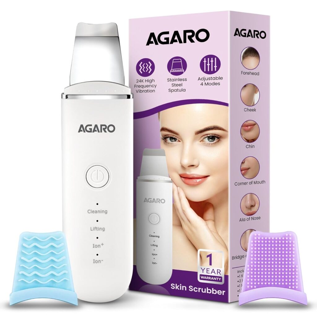 AGARO Ultrasonic Facial Skin Scrubber for blackhead removal in India