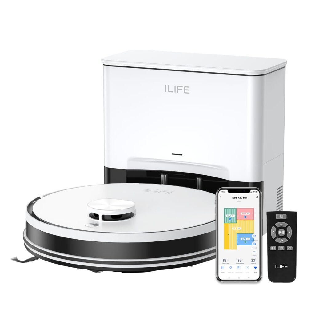 ILIFE A30 Pro Robotic Vacuum Cleaner with Self-Empty Station