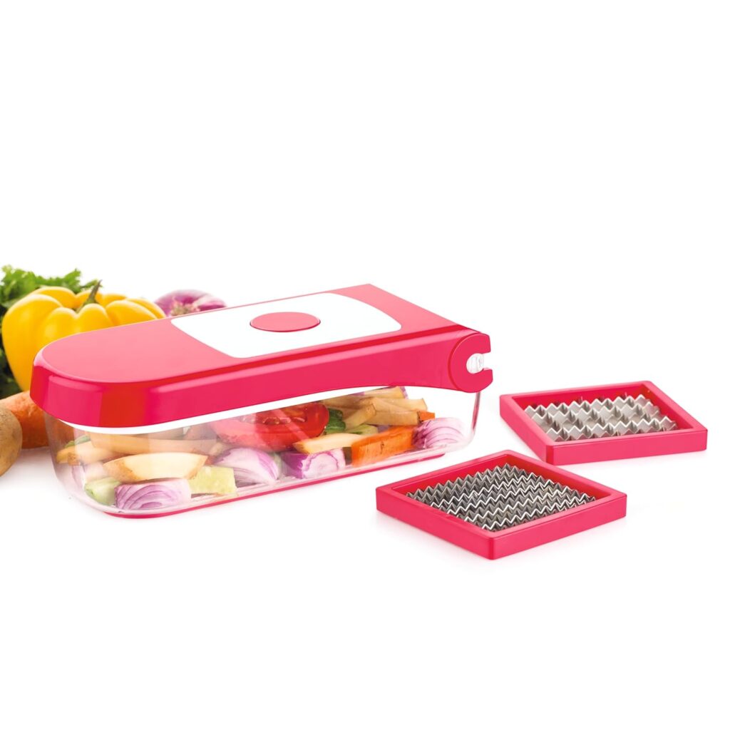 Ganesh 2 in 1 plastic vegetable and fruit chopper