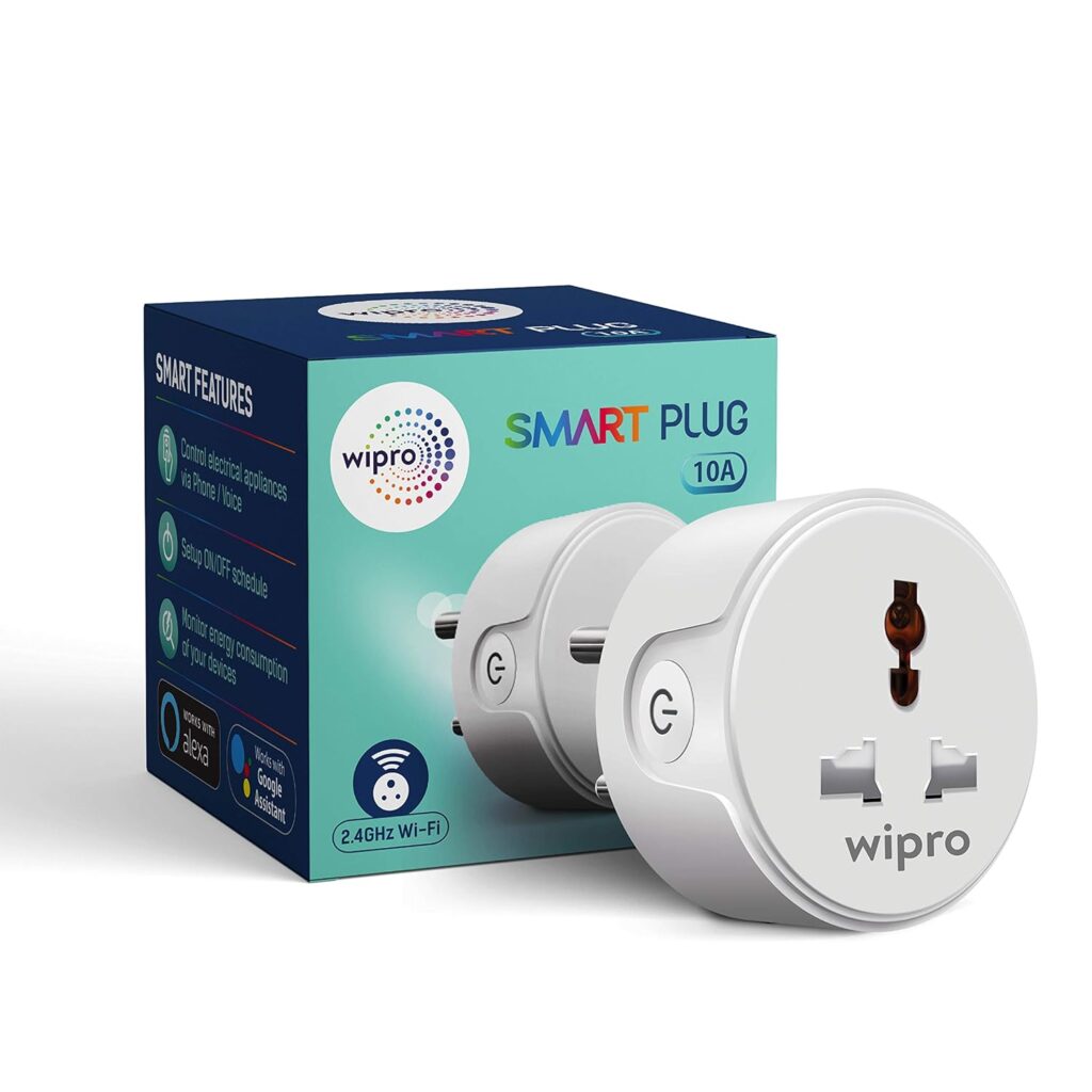 Wipro 10A smart plug for TV and chargers
