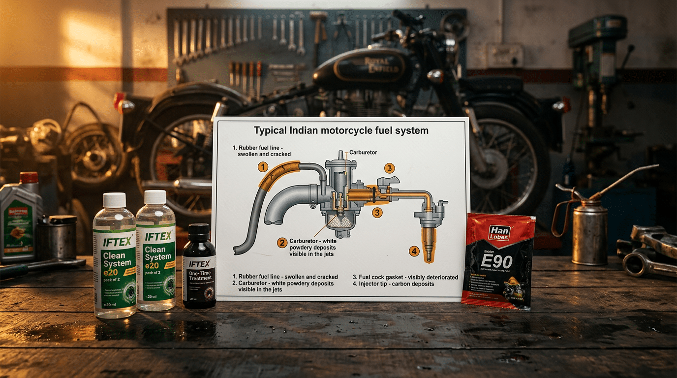 E20 Petrol Effect on Bike India 2026: Engine Protection